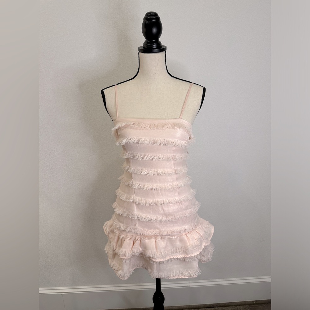Princess Polly MOLINA MINI DRESS BLUSH Size 2